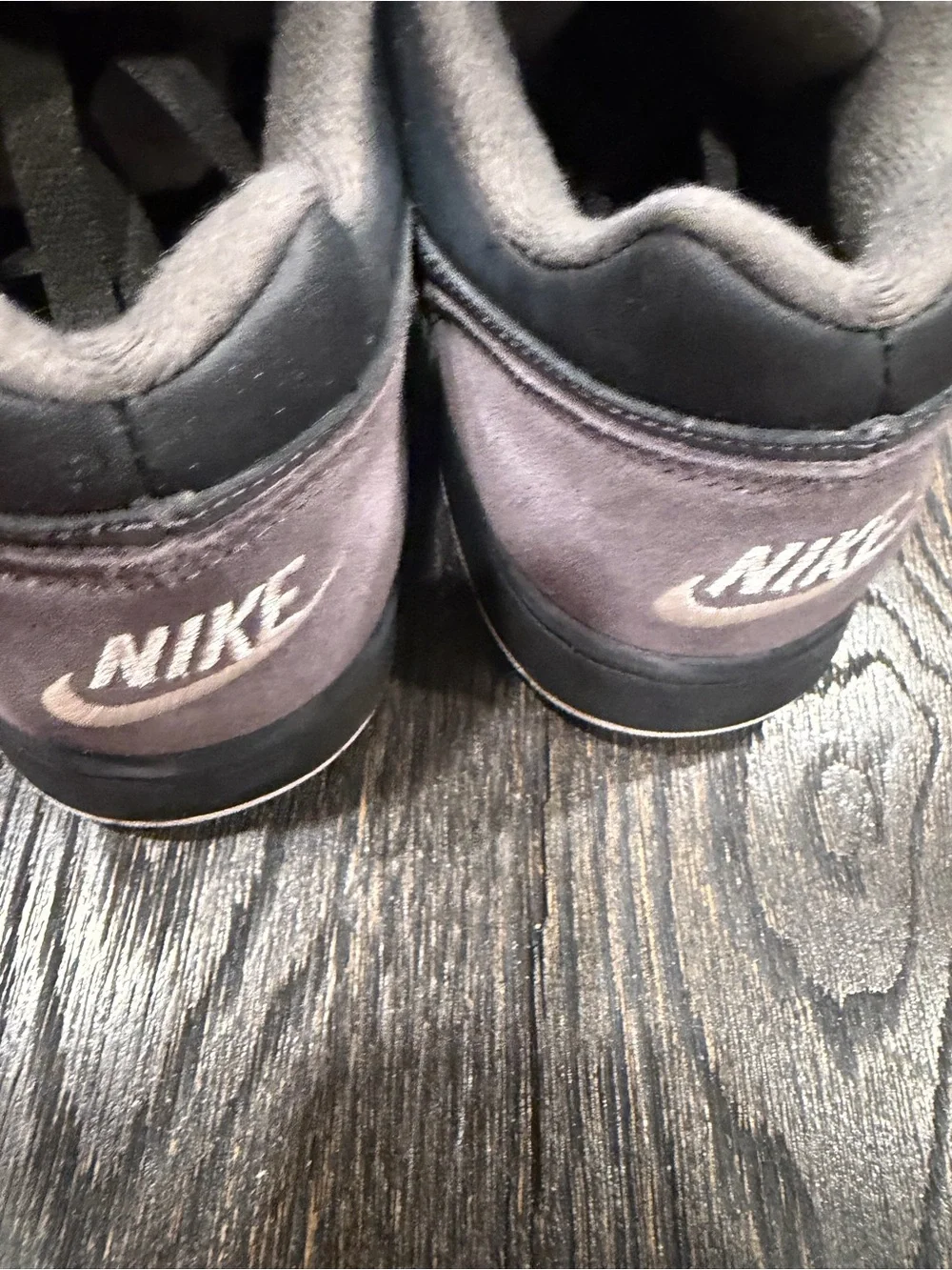 Men’s Rare 2007🔥 Nike Banger Gray/Black Suede Skate Shoes dunk size 10